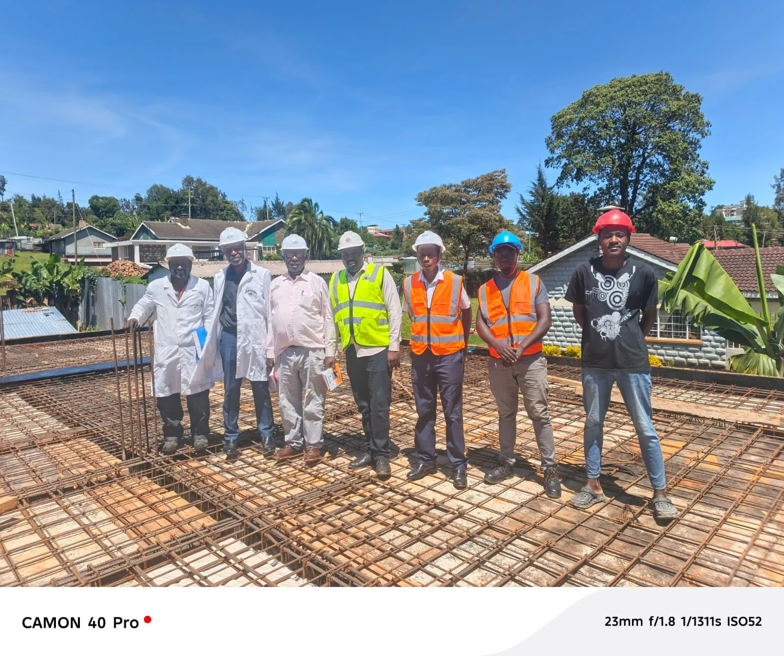 Project team at residential apartments development in Kericho